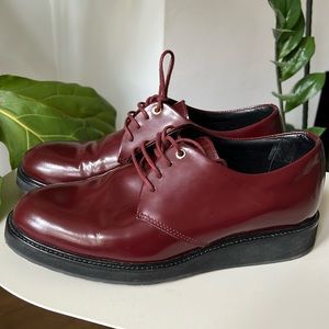 WANT Les Essentiels Burgundy Leather Loafers